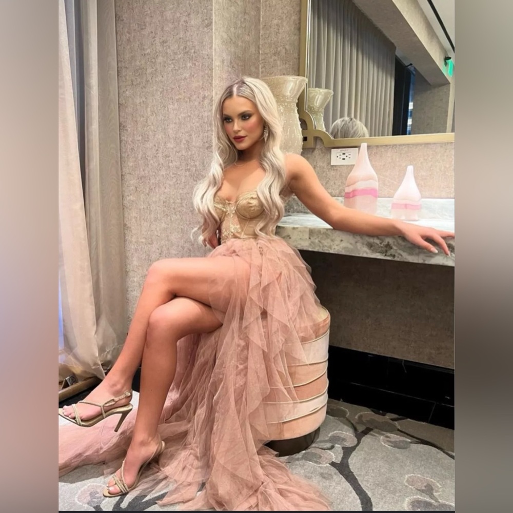 For Love And Lemons Blush Pink Tulle Dress